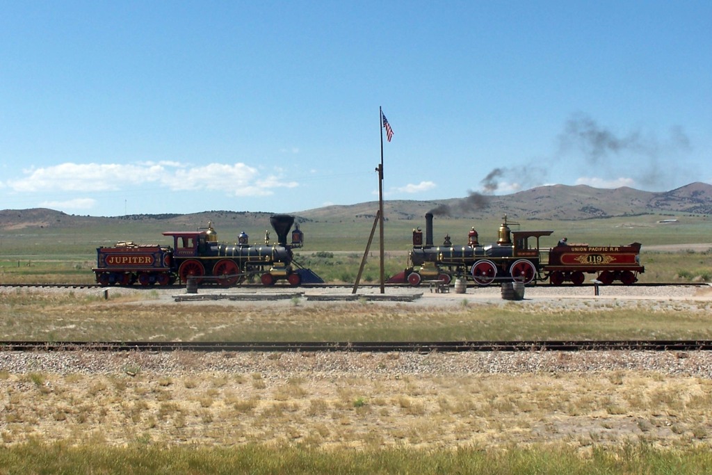 Steam Engines Meet at the Golden Spike